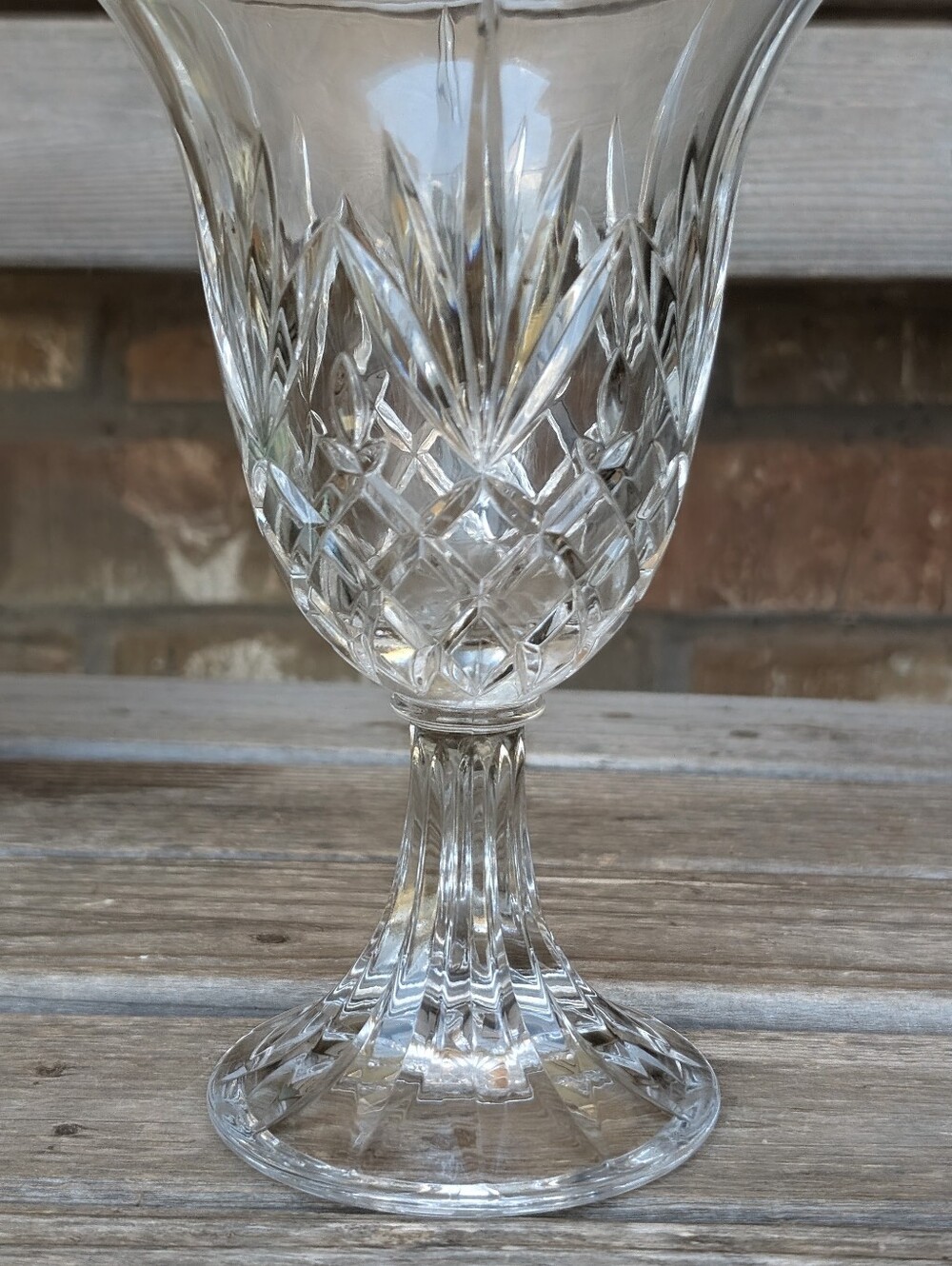 Godinger 24% Lead Crystal Candle Holder Or Vase